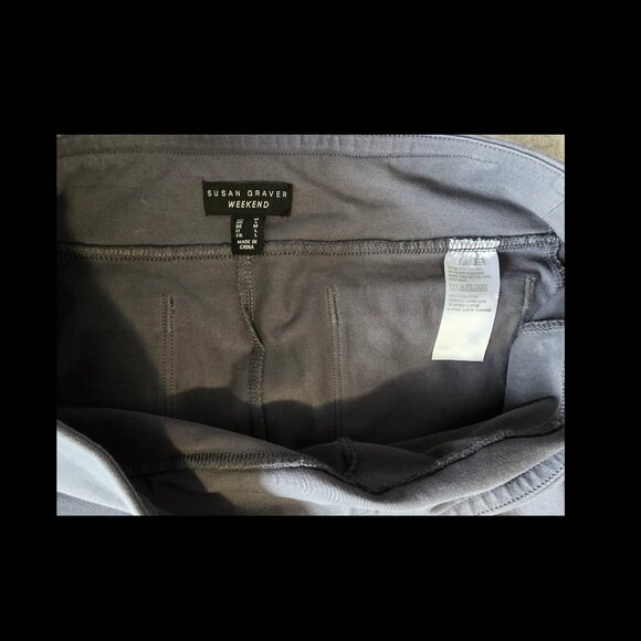 Women’s Susan Graver Gray Relaxed Pants Size Medium Short, Good Condition - Picture 4 of 6